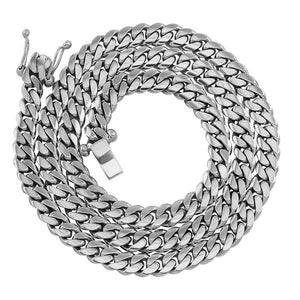 White Gold Cuban Link Chain